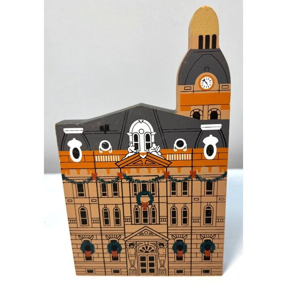 The Cats Meow 1992 Hometown Christmas Series Wayne County Court House Decor Piec - Picture 1 of 6